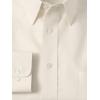 image:imagePaul Fredrick Mens NonIron 2ply Cotton Straight Collar Dress ShirtEcru