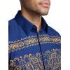 image:imagePaul Fredrick Mens Slim Fit Cotton Paisley Point Collar Casual Shirt
