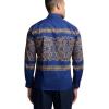 image:imagePaul Fredrick Mens Slim Fit Cotton Paisley Point Collar Casual Shirt