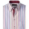image:imagePaul Fredrick Mens Slim Fit Cotton Stripe Point Collar Casual Shirt