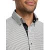 image:imagePaul Fredrick Mens Slim Fit NonIron Cotton Check Dress ShirtBlackWhite