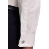 image:imagePaul Fredrick Mens Slim Fit NonIron Cotton Solid Snap Tab Collar Dress ShirtWhite