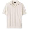 image:imagePaul Fredrick Mens Cotton Crochet VNeck PoloWhite