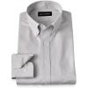 image:imagePaul Fredrick Mens NonIron 2ply Cotton Button Down Collar Dress ShirtGrey