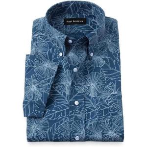 image:imagePaul Fredrick Mens Classic Fit NonIron Cotton Floral Dress Shirt