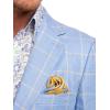 image:imagePaul Fredrick Mens Windowpane Linen Single Breasted Notch Lapel Sport Coat