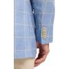 image:imagePaul Fredrick Mens Windowpane Linen Single Breasted Notch Lapel Sport Coat