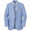 image:imagePaul Fredrick Mens Windowpane Linen Single Breasted Notch Lapel Sport Coat