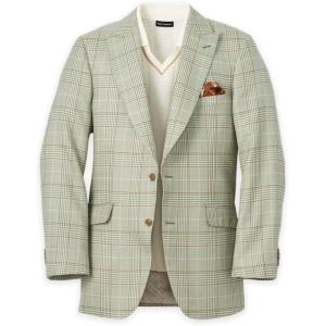 image:imagePaul Fredrick Mens Plaid Single Breasted Peak Lapel Sport Coat