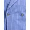 image:imagePaul Fredrick Mens Wool Blend Double Breasted Pinstripe Peak Lapel Suit