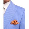 image:imagePaul Fredrick Mens Wool Blend Double Breasted Pinstripe Peak Lapel Suit