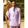 image:imagePaul Fredrick Mens Wool Blend Houndstooth Double Breasted Peak Lapel Suit