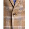 image:imagePaul Fredrick Mens Wool Blend Plaid Single Breasted Notch Lapel Suit