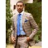 image:imagePaul Fredrick Mens Wool Blend Plaid Single Breasted Notch Lapel Suit