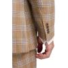image:imagePaul Fredrick Mens Wool Blend Plaid Single Breasted Notch Lapel Suit