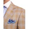 image:imagePaul Fredrick Mens Wool Blend Plaid Single Breasted Notch Lapel Suit