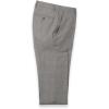 image:imagePaul Fredrick Mens BlackWhite Wool Glen Plaid Flat Front Suit Pants