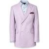 image:imagePaul Fredrick Mens Wool Blend Houndstooth Double Breasted Peak Lapel Suit