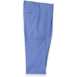 image:imagePaul Fredrick Mens Wool Blend Pindstripe Single Pleat Suit Pant