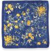 image:imagePaul Fredrick Mens Floral Printed Silk Pocket SquareBlueYellow