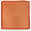 image:imagePaul Fredrick Mens Gingham Silk Pocket SquareOrange