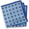 image:imagePaul Fredrick Mens Medallion Silk Pocket SquareBlue Multi
