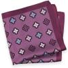 image:imagePaul Fredrick Mens Medallion Silk Pocket SquarePurple Multi