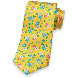 image:imagePaul Fredrick Mens Floral Italian Printed Silk Tie