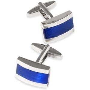 image:imagePaul Fredrick Mens Semi Precious Stone CufflinkBlue