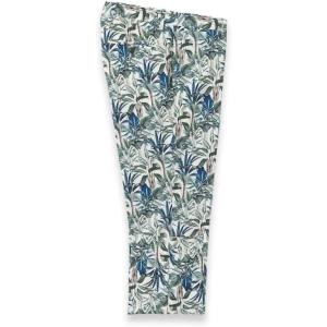 image:imagePaul Fredrick Mens Cotton Printed Flat Fron PantsWhite Multi