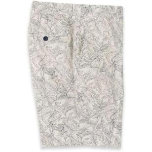 image:imagePaul Fredrick Mens Cotton Printed Flat Front ShortsIvory Multi