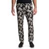 image:imagePaul Fredrick Mens Cotton Printed Flat Fron PantsBlack Multi