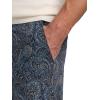 image:imagePaul Fredrick Mens Cotton Printed Flat Fron PantsNavy Multi