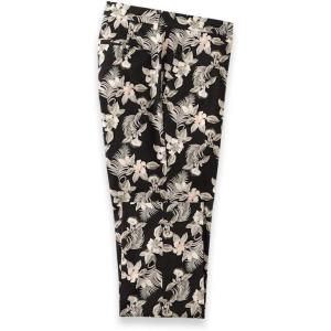 image:imagePaul Fredrick Mens Cotton Printed Flat Fron PantsBlack Multi