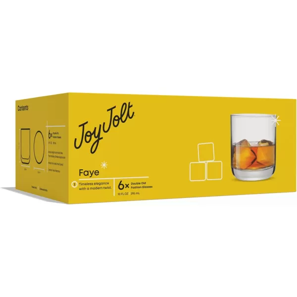 imageJoyJolt Faye 13oz Highball Glasses 6pc Tall Glass Sets LeadFree Crystal Drinking Glasses Water Glasses Mojito Glass Cups Tom Collins Bar Glassware and Mixed Drink Cocktail Glass SetShort glasses