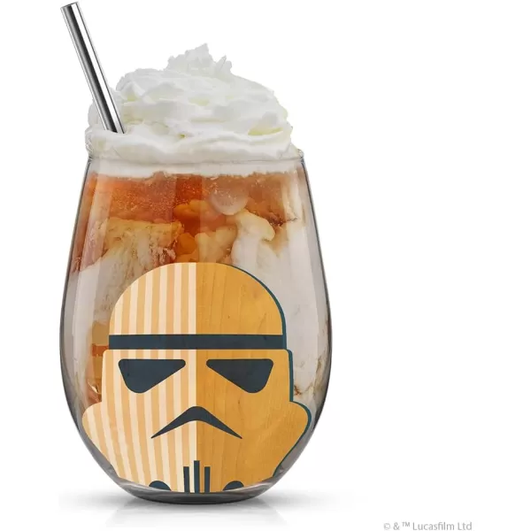 imageJoyJolt Star Wars Helmet Hues Tumblers Stemless Glasses Set of 4 19oz Stemless Drinking Glass Star Wars Kitchen Glasses Star Wars Gifts and Star Wars Collectibles for AdultsStar Wars Helmet Hues