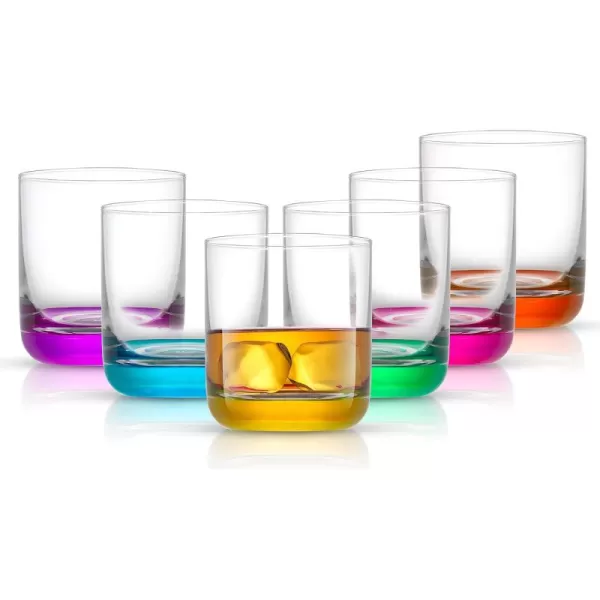 imageJoyJolt Hue Highball Glasses Set of 6 Tall Drinking Glasses 13oz Cocktail Glasses Bourbon Whiskey Glass Cups Set Mojito Glass Tumbler Tom Collins Glasses Water Glasses Colored Glassware SetsWhiskey Glasses