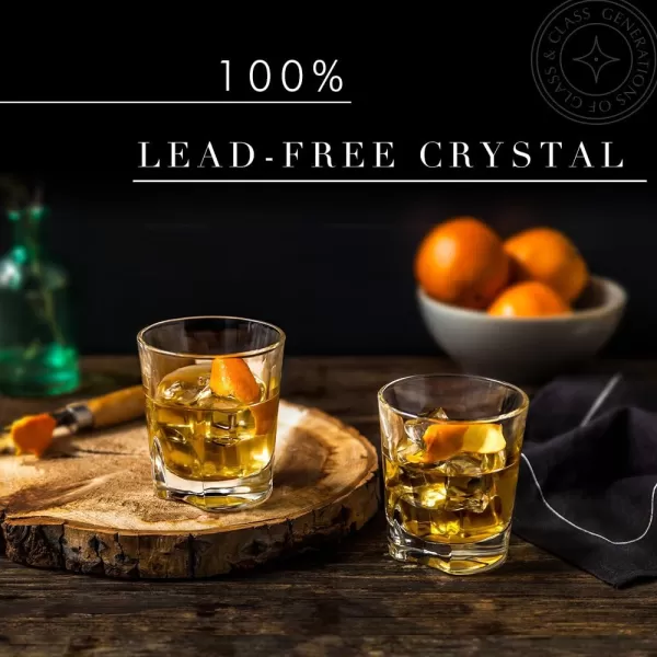 imageJoyJolt Carina Crystal Whiskey Glasses Old Fashioned Whiskey Glass 84 Ounce Ultra Clear Crystal Scotch Glass for Bourbon and Liquor Set Of 2 crystal Glassware