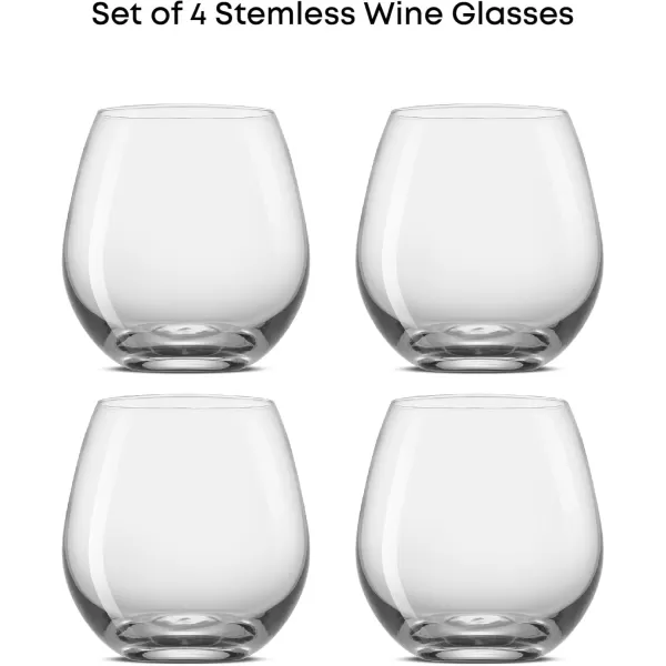 imageJoyJolt Disney Mickey Mouse Squad Collection Tumblers 15oz Stemless Wine Glasses Set of 4 Stemless Drinking Glasses Disney Gifts Stuff Disney Wine Glass Mickey Mouse Cup SetLarge