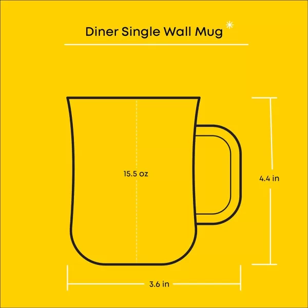 imageJoyJolt Glass Coffee Cups  155oz Diner Coffee Mug Set of 4 Glass Coffee Mugs Coffee Bar Accessories Cafe Style Clear Coffee Mug Cappuccino Cup Latte Cup Tea Cup Large Espresso GlassesSet of 6