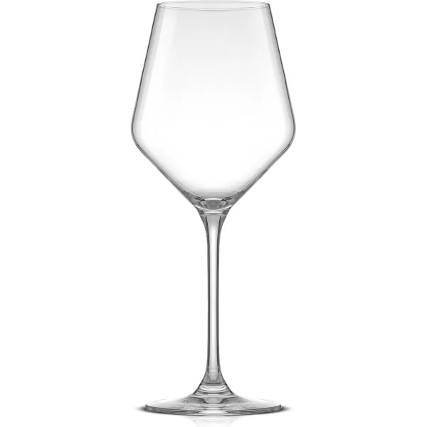 imageJoyJolt Layla White Wine Glasses Set of 4 Italian Glasses 135 oz Clear  Made in Europe135 Oz