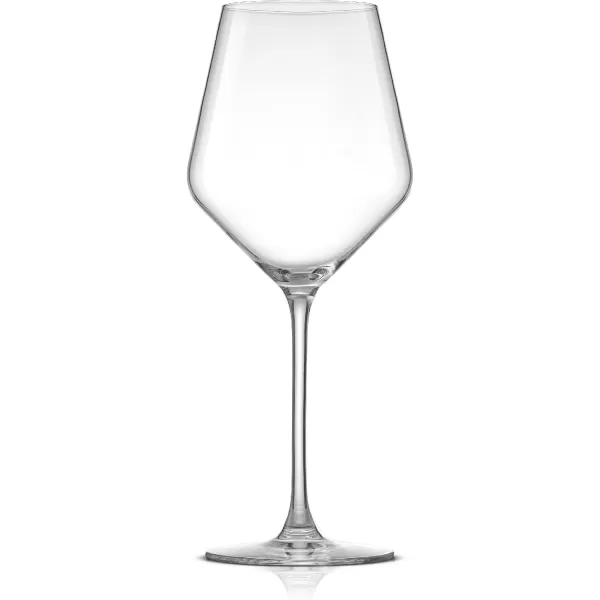 imageJoyJolt Layla White Wine Glasses Set of 4 Italian Glasses 135 oz Clear  Made in Europe17 Oz