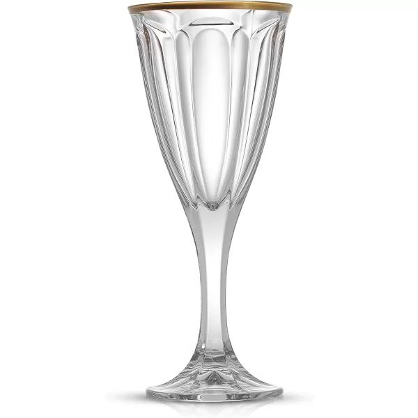 imageJoyJolt Windsor Gold Rim Red Wine Glasses Crystal Wine Glasses Set of 2 8 oz Wine Glasses Stemmed Wine Glass Set Fancy Wine Glass made in Europe Modern Wine Glasses Wine Glasses for Red WinesWhite Wine Glasses