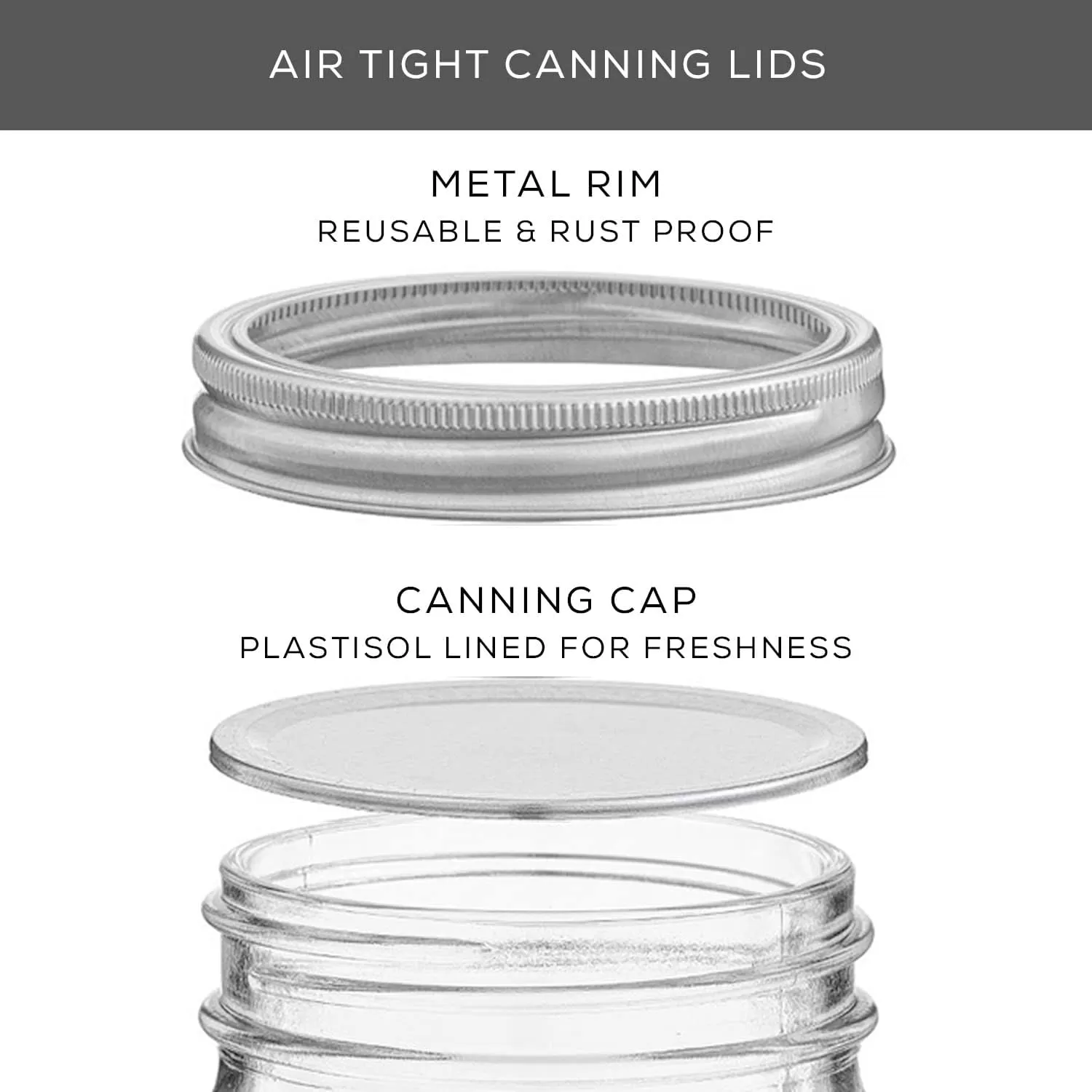 image8 Oz Mason Jars With Lids Labels and Measures 6Pack Wide Mouth Glass Jar with Lid and Band Airtight Canning Jars Overnight Oats Jars Salad Jars Sourdough Starter Jar16 Oz