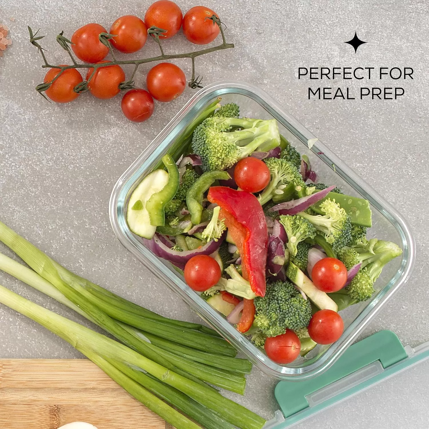 imageJoyJolt 24pc Fluted Glass Storage Containers with Lids 12 Airtight Freezer Safe Food Storage Containers Pantry Kitchen Storage Containers Glass Meal Prep Containers for LunchGreen