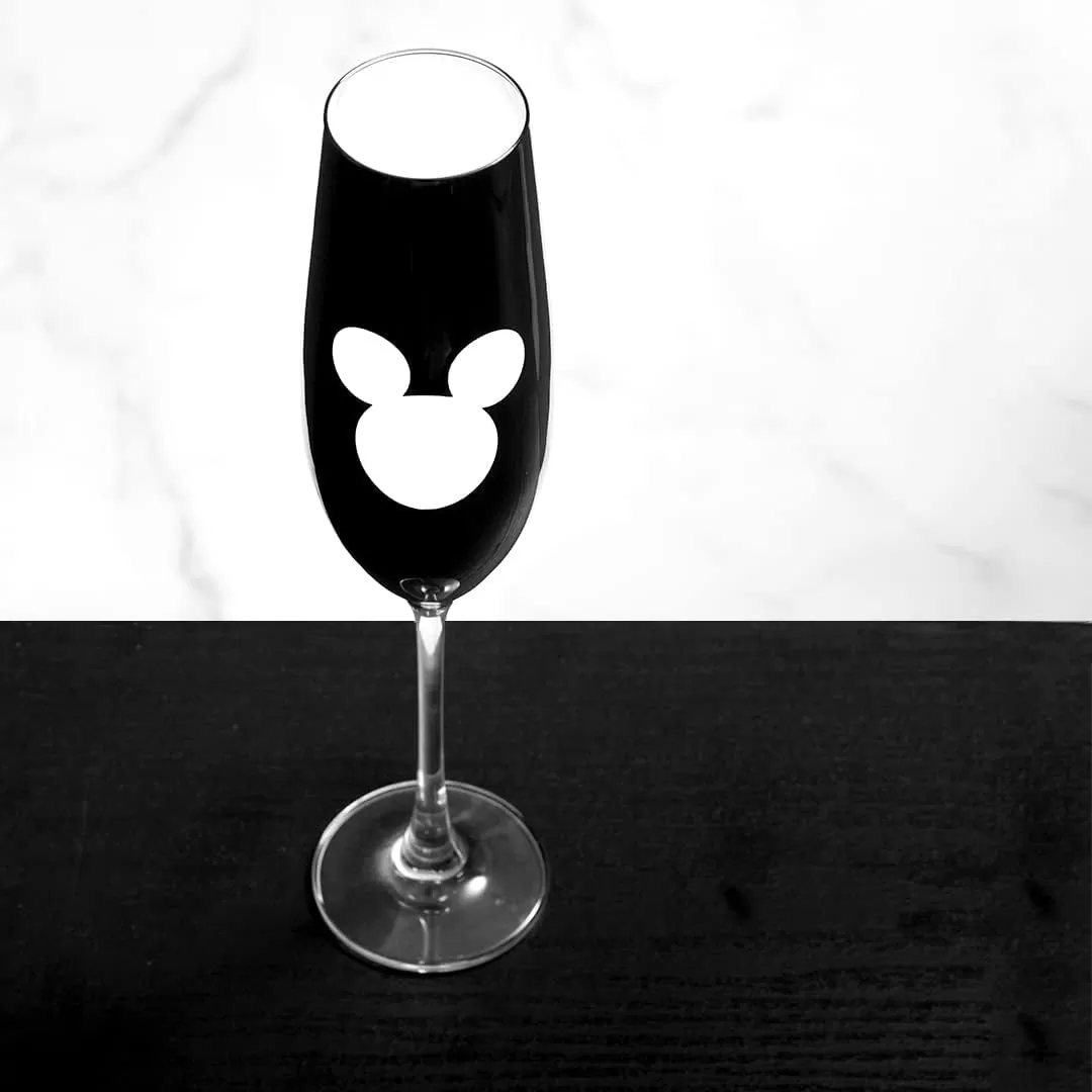 imageJoyJolt Disney Luxury Mickey Mouse Stemmed Red Wine Glasses European Crystal Wine Glasses Set of 2 Drinking Glasses Xmas Disney Stuff Gifts and Cups 23oz Black Wine Glass Disney Wine GlassChampagne Flutes