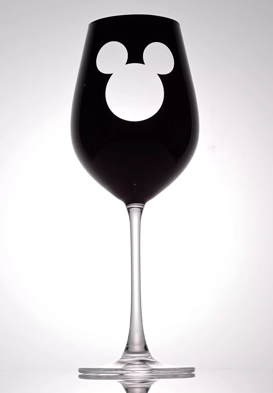 imageJoyJolt Disney Luxury Mickey Mouse Stemmed Red Wine Glasses European Crystal Wine Glasses Set of 2 Drinking Glasses Xmas Disney Stuff Gifts and Cups 23oz Black Wine Glass Disney Wine GlassWhite Wine Glasses