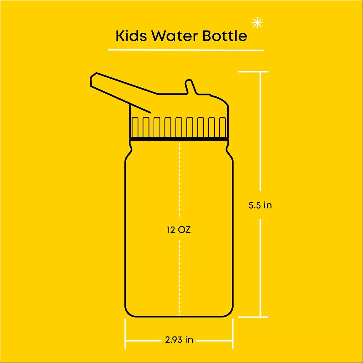 imageJoyJolt Kids Water Bottle with Straw Lid 12oz Small Stainless Steel Reusable Tumbler for Kids Girls Boys or Teen Vacuum Insulated Water Bottle for School Travel and Outdoors LeakproofSea