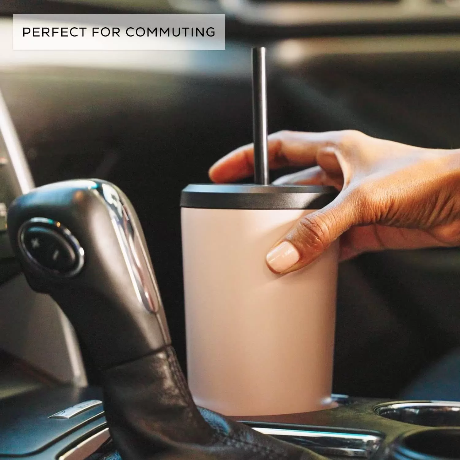 imageJoyJolt Vacuum Insulated 24 oz Tumbler with Lid and Straw 2 Each Vacuum Double Wall Stainless Steel Tumbler Copper Lined for 12Hr HoldCold Drinks Leakproof Water Bottle Tea or Iced Coffee CupCloud Blue