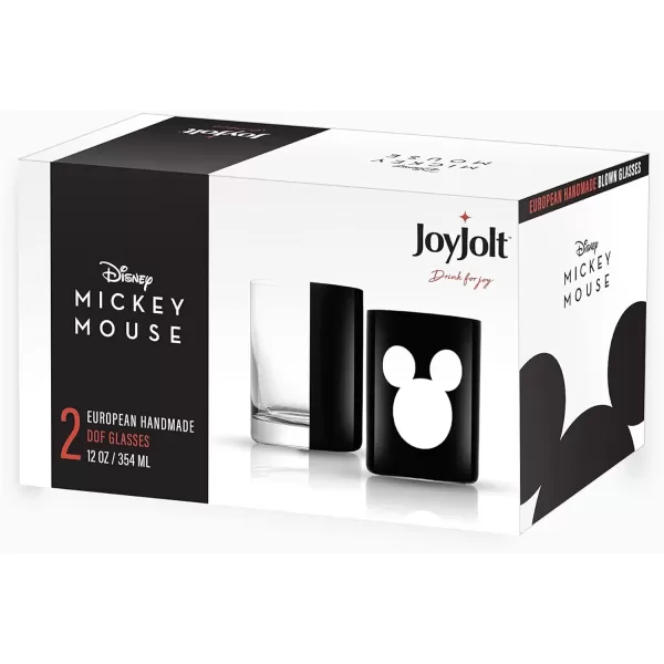 imageJoyJolt Disney Luxury Mickey Mouse Stemmed Red Wine Glasses European Crystal Wine Glasses Set of 2 Drinking Glasses Xmas Disney Stuff Gifts and Cups 23oz Black Wine Glass Disney Wine GlassWhiskey Glasses